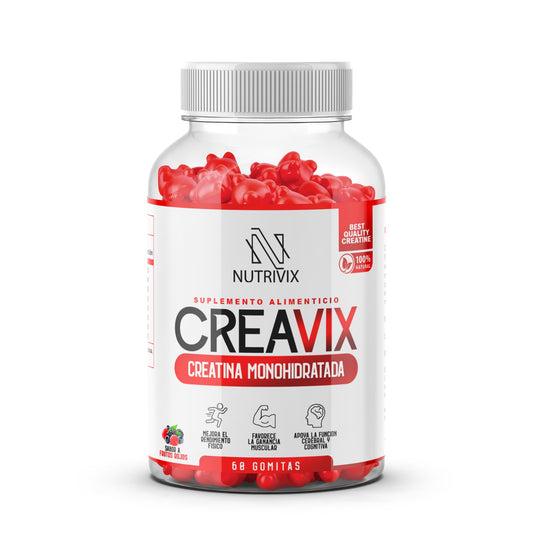 CREAVIX – Creatina Monohidratada - 60 Gomitas de 2,5 gr c/u