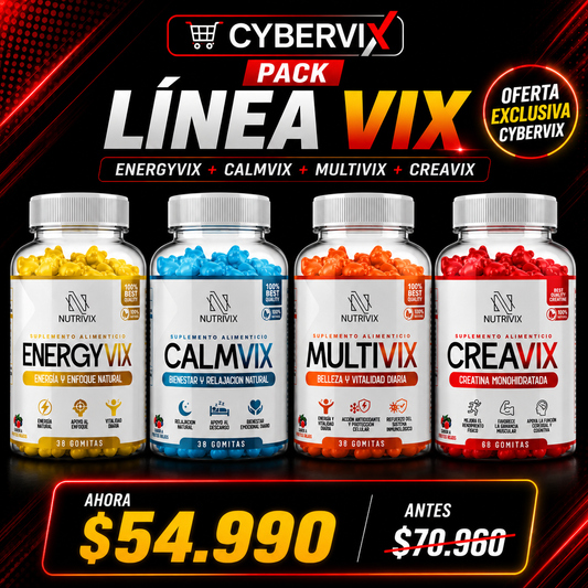 PACK Línea VIX – EnergyVix + CalmVix + MultiVix + Creavix – Oferta Cyber VIX