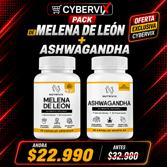 PACK Melena de León + Ashwagandha – Oferta Cyber VIX