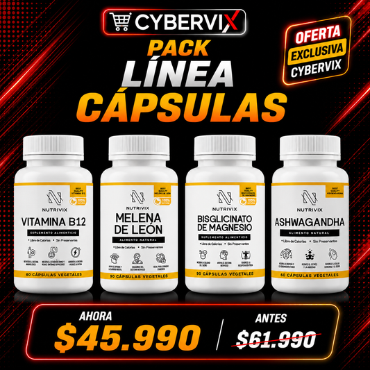 PACK Línea Cápsulas Vegetales – Oferta Cyber VIX